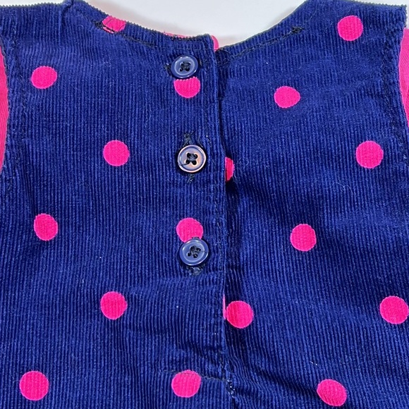 🎀Nannette Girls Navy and Pink Corduroy Dress Size 24m - Picture 8 of 8